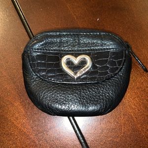 Vintage Brighton Black Leather Coin Purse